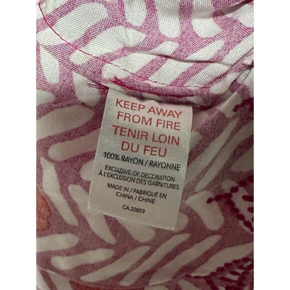 Hatley Dress Large geometric patterned Shift Dress Belted Boho Embroidery NWT - Picture 6 of 8